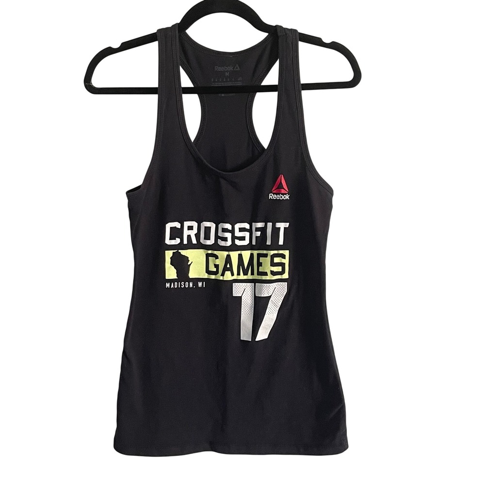 Reebok‎ CrossFit Games 2017 Tank Top Black Womens Size Medium Racerback Athletic